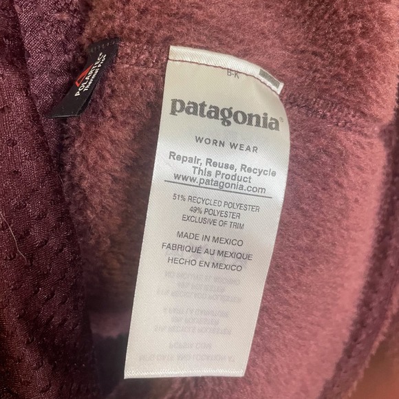 Patagonia Re-Tool Snap-T Fleece Pullover Size Large Purple - Picture 3 of 5
